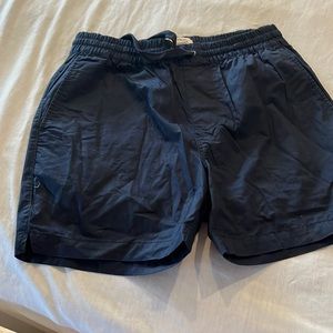 Navy cotton short shorts